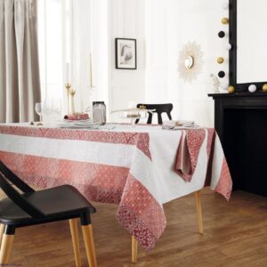 Скатерть 150х300 см Mosaic Rubis Tradi linge 1132050