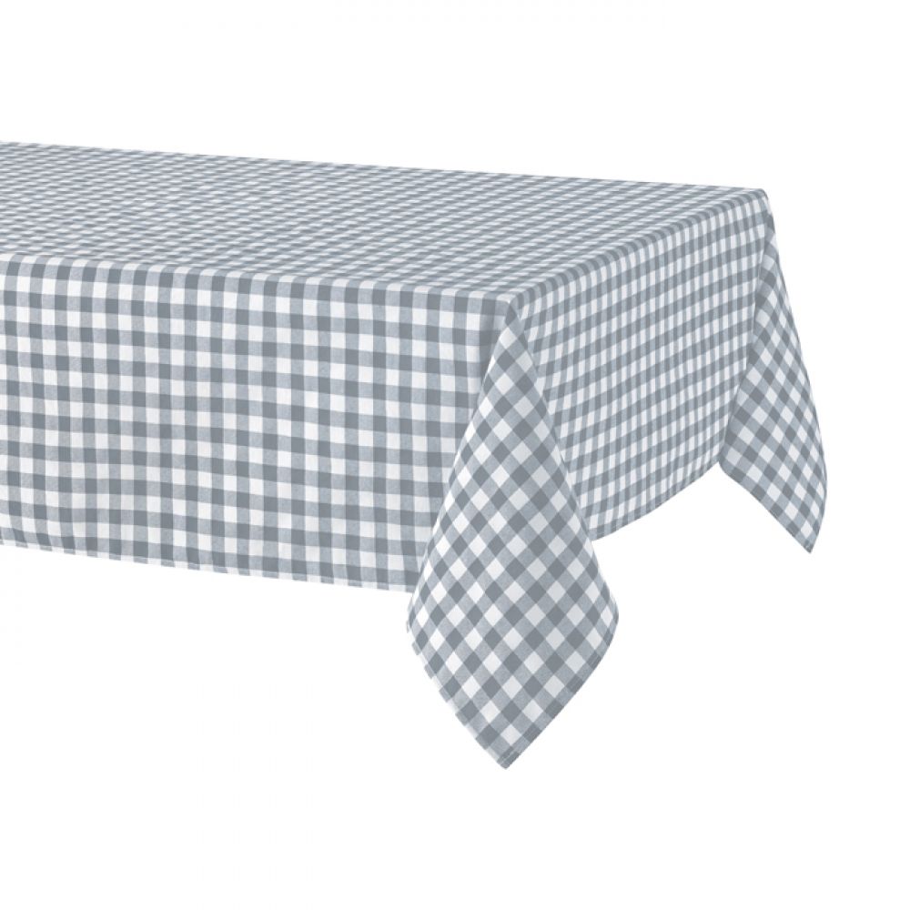 Tablecloth Sara Gris, cotton from coated, 150 x 200 cm 8129.15.150200