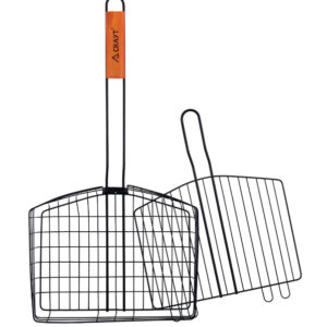 Lattice for grill deep 30,5*24*5 cm from stick coated and wood handle Скаут™ KM-0740