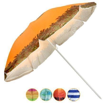 Umbrella beachfront d 2.0 m silver Stenson MH-0039
