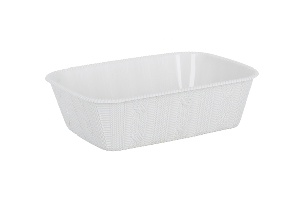 Хлебница VIOLET HOUSE WHITE Вязание 0881 Вязание W 27*20*8 см