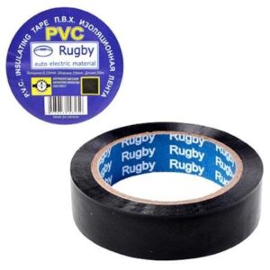 Ізоляційна стрічка ПВХ 20м "Rugby" чорна 10шт/уп Stenson RUGBY 20m black