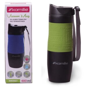 Термокружка Kamille Green 480 ml of stainless become KM-2067ZL