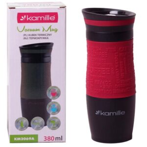 Термокружка Kamille Red 380 ml of stainless become from TPR-insert KM-2069ARD