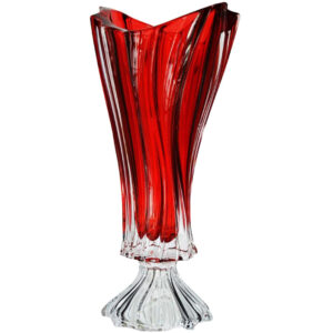 Ваза на ножке 40 см Bohemia Plantica Red 8KG97 72T62 400 R