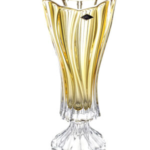 Ваза для цветов на ножке 40 см Bohemia Plantica Amber 8KG97 72W13 400 H