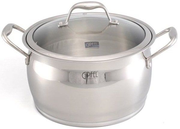 Кастрюля со стеклянной крышкой Gipfel Cantata - 6.3 л GF-1265