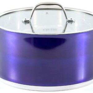 Pan with glass cover and капсульным bottom Gipfel LILAS (20 cm) - 3.1 l GF-1767