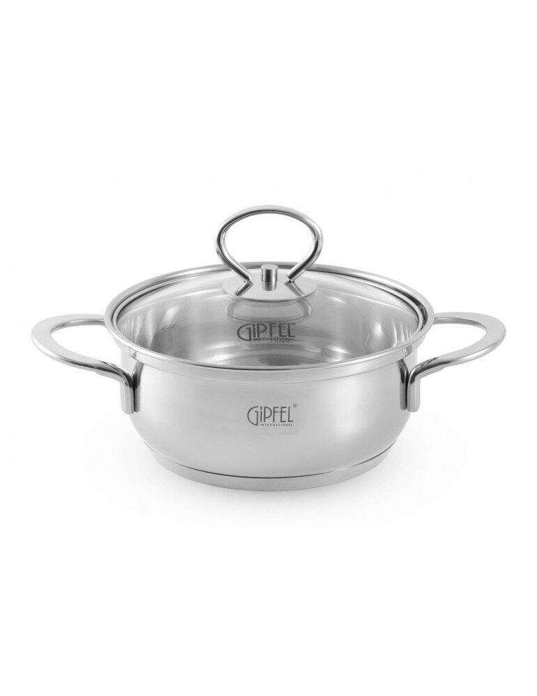 Pan with glass cover Gipfel SOFIA - 18х10,5 cm, 2,6 l GF-2317