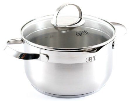 Кастрюля со стеклянной крышкой Gipfel 3,4 л GF-2271
