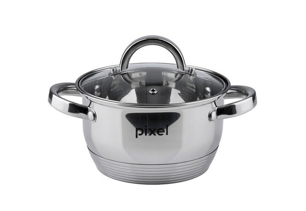 Pan of stainless become from cover 1,9 l Pixel PX-2001-16