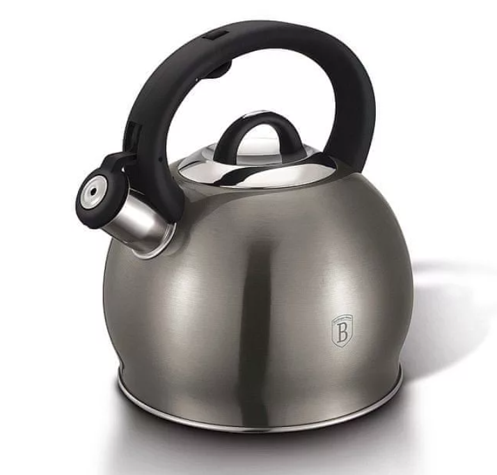 Чайник со свистком 3,0 л Berlinger Haus Metallic Line Carbon Edition BH-1073