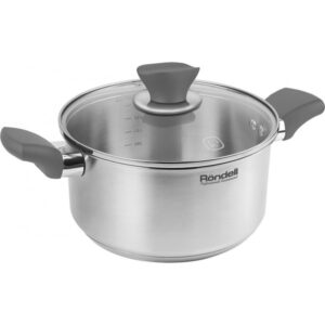 Кастрюля из нержавеющей стали с крышкой Rondell Elan 2.8 л RDS-1284