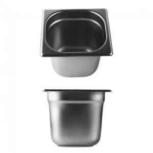 Гастроемкость of stainless become from handles Helios 7876