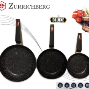 Набор сковородок с мраморным покрытием Zurrichberg ZB-2002 gray metal
