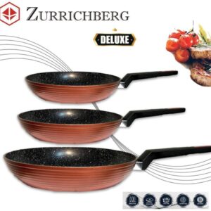 Набор сковородок с мраморным покрытием Zurrichberg ZB-2003 copper metal