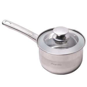 Ladle Kamille 2.1 l of stainless become from cover from сатиновым By spraying and hollow handles KM-4526S