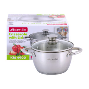 Pan 1,5 l of stainless become from cover and hollow handles Kamille KM-4900