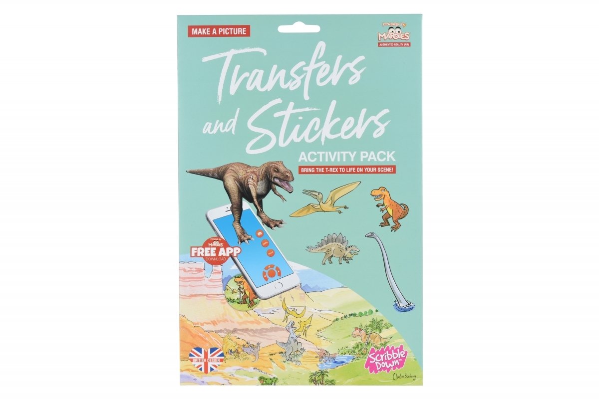 Set transferable stickers Scribble Down from online application Dinosaurs SD/22
