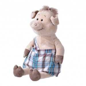 Мягкая игрушка Same Toy Свинка в комбинезоне THT706