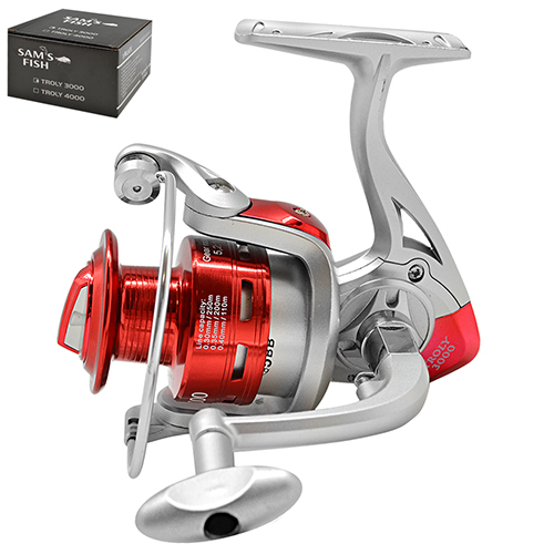 Котушка рибальська Sams Fish 3000 5bb з металевої шпулей SF23969