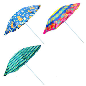 Зонт пляжный Stenson Designs 2 м с посеребрением MH-0039-MIX