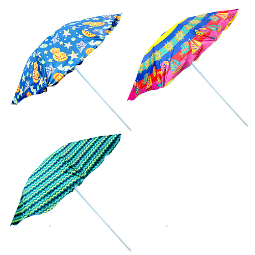 Зонт пляжный Stenson Designs 2 м с посеребрением MH-0039-MIX