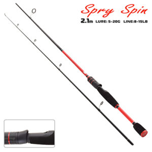Спиннинг штекерный лайт Sams Fish Spry spin 2.1 м, 5-20 г, 2 к SF23950