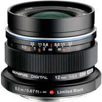 Lens OLYMPUS EW-M1220 ED 12mm 1:2.0 The black