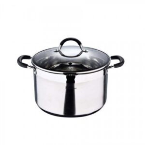 Pan with glass cover 9,5 l Masterpro Foodies BGMP-1506-BK