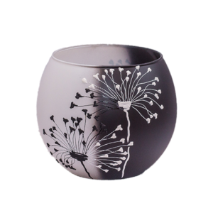 Ваза черно-белая 12 см GlassStyle Х018 black and white