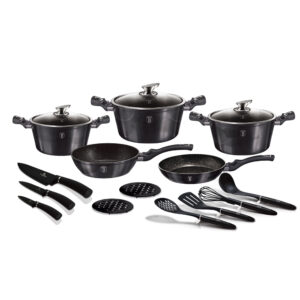 Набор посуды 17 пр. Berlinger Haus Metallic Line Carbon Pro Edition BH-6920