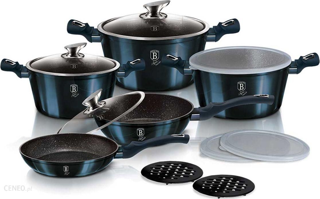 Набор посуды 13 пр. Berlinger Haus Metallic Line Aquamarine Edition BH-7031