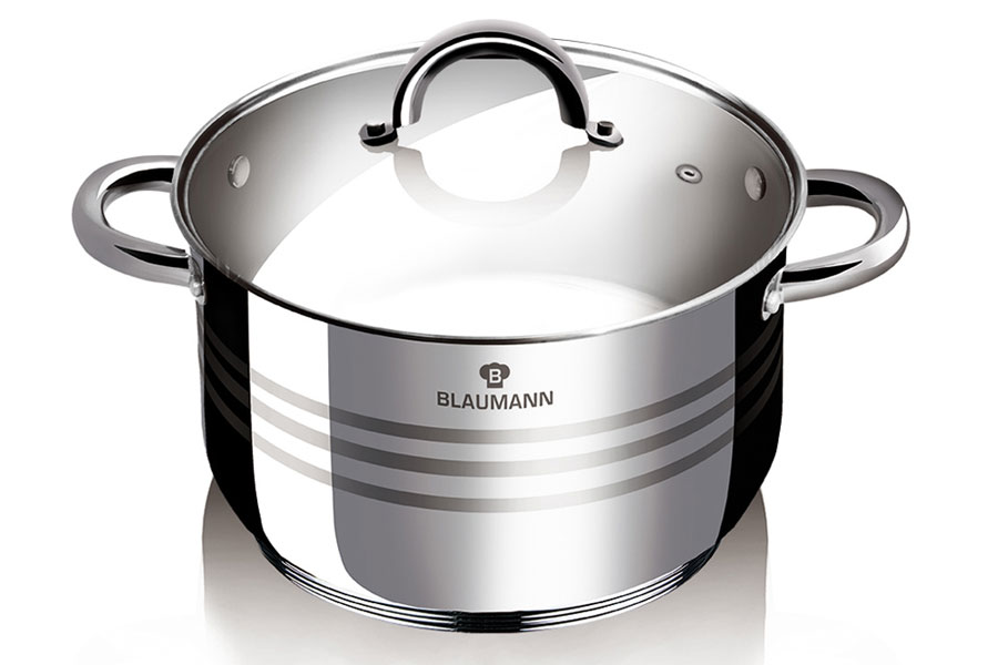 Pan with glass cover 2,6 l Blaumann Gourmet Line BL-1019A