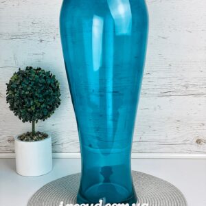 Ваза 60 см GlassStyle S233/1 Transparent turquo