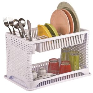 Cушка для посуду 38х28х41,5 см Violet House 0053 Роттанг WHITE сушка д/посуд