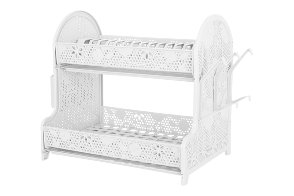 Сушка для посуды 28х40х38 см Violet House 0414 Ажур WHITE сушка д/посуды.