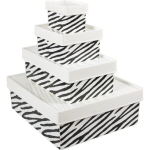 Набор корзин для хранения Qutu Q-Little Zebra 4 в 1 Q-LITTLE набор 4 в 1 Q-LITTLE на