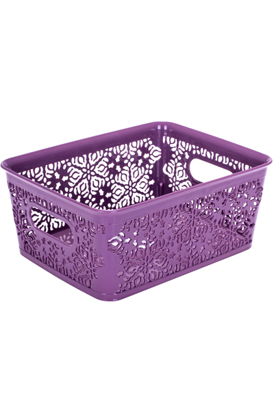 Корзина для хранения Violet House 0501 №1 Ажур PLUM б/кр. 5 л