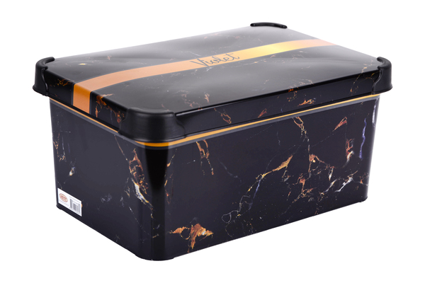 Container for store Violet House 0646 DECOR Marble Black с/кр. 5