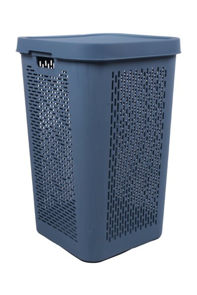 Корзина для белья Qutu Q-BASKET д/белья с/к BLUE 66л