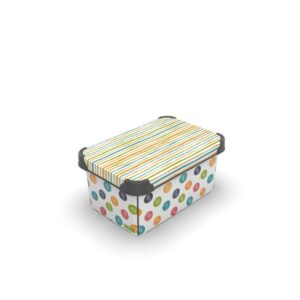 Контейнер Qutu STYLE BOX с/к COLORED ZIGZAG 5л.