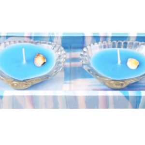 Set candles at glass. candlesticks Marine mood BonaDi 328-C24