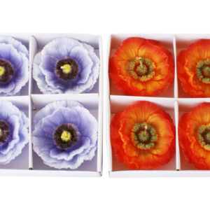 Set decorative candles 4 PC Poppy Q00-181