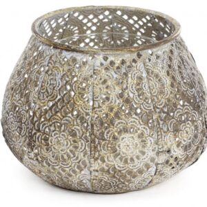 Decorative metal candlestick 15 cm BonaDi 589-135