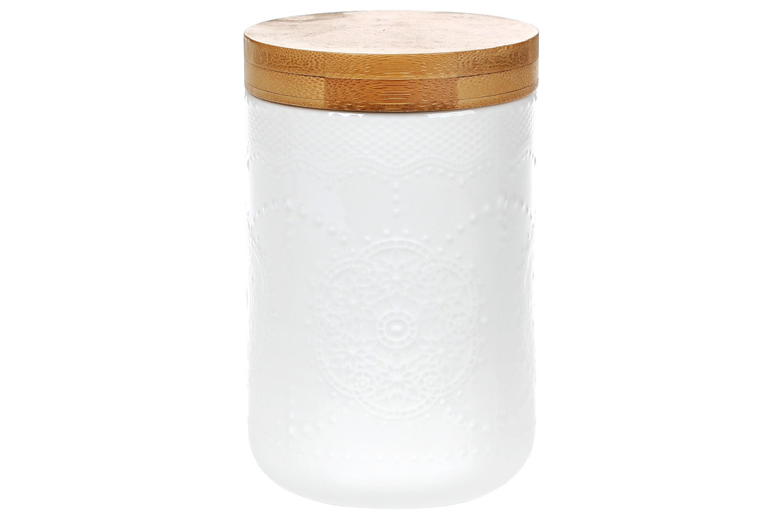 Bank for сыпучих products 500 ml from bamboo cover Naturel BonaDi 289-314