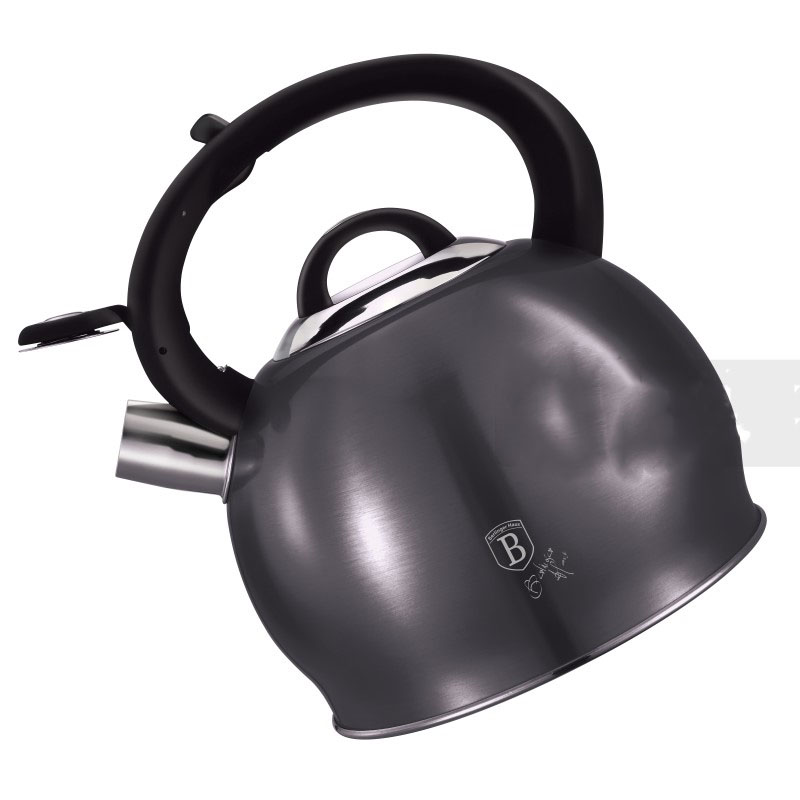 Чайник со свистком 3,0 л Berlinger Haus Metallic Line Carbon Pro Edition BH-6666N