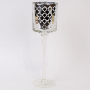 Candlestick glass at form glass 30 cm BonaDi RM1-351