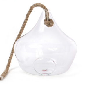 Glass vase-suspension 18 cm on rope BonaDi 591-215