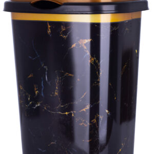 Корзина д/білизни VIOLET HOUSE 0190 DECOR Marble BLACK с/к 55 л